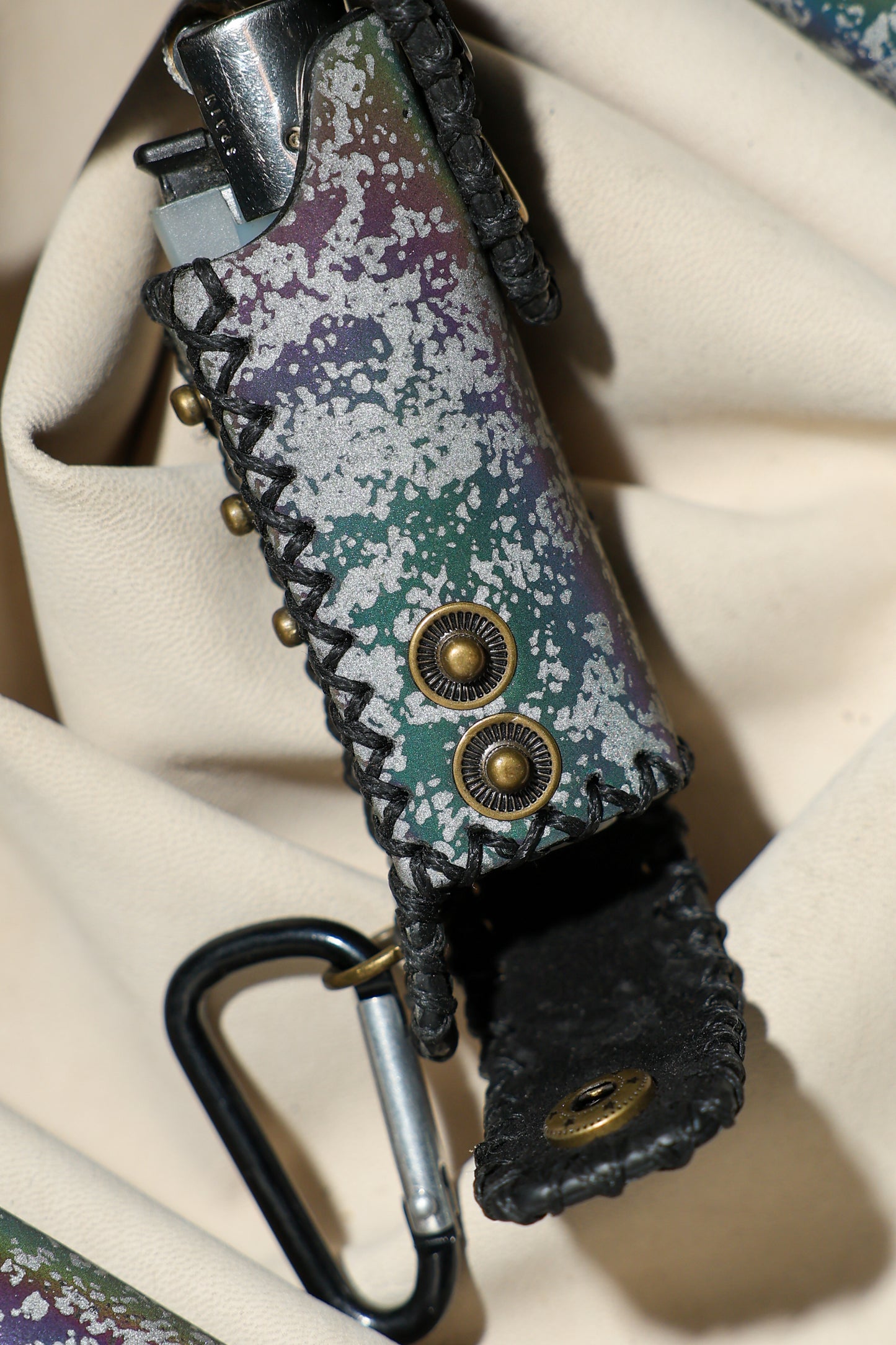 Lighter Holder | Celestial Radiance MK1 Cosmic Art | Genuine Leather | Handcrafted | Smoker's Hub 2026 | CoriumSacs®️