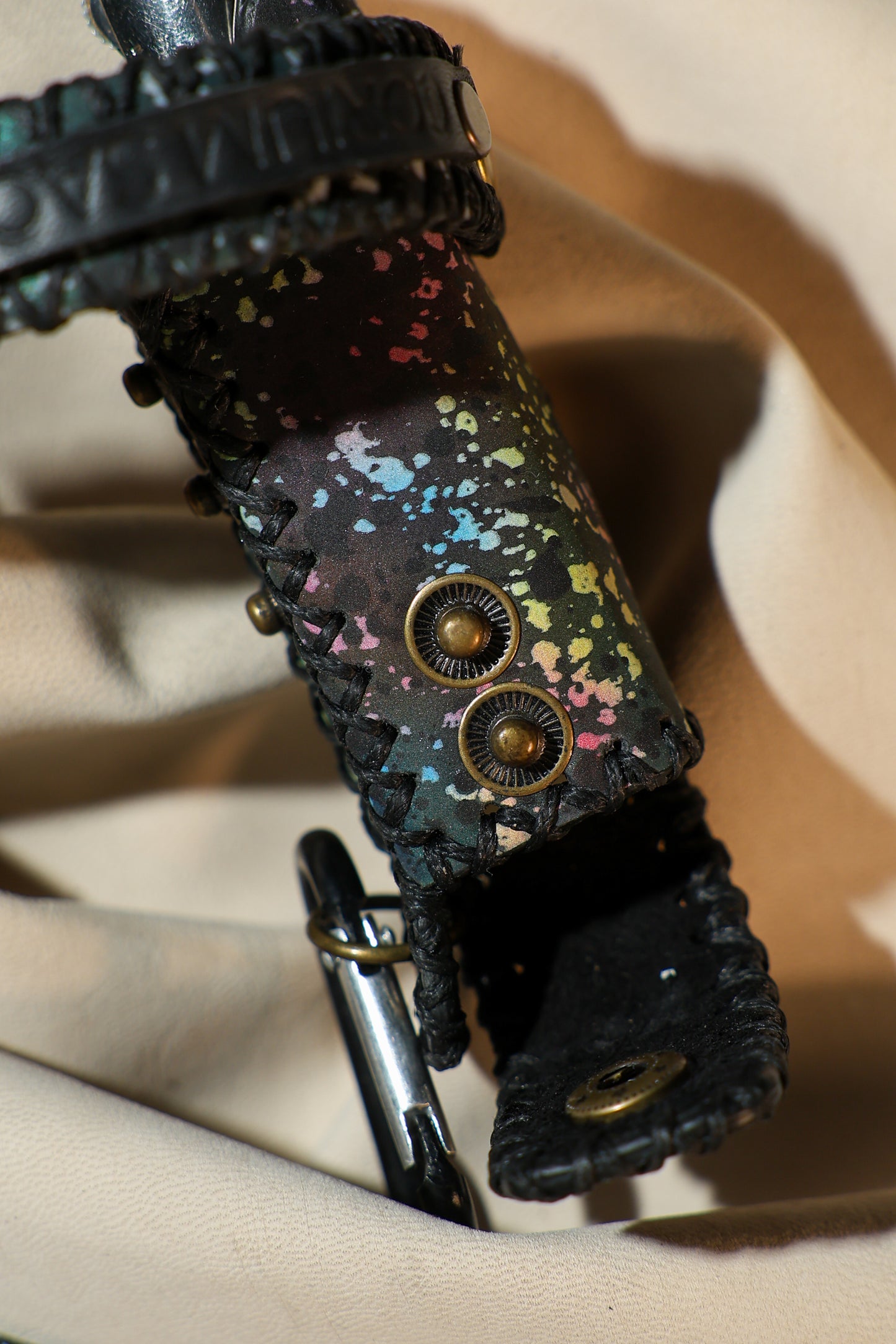 Lighter Holder | Cosmic Radiance Andromeda Cosmic Art | Genuine Leather | Handcrafted | Smoker's Hub 2026 | CoriumSacs®️